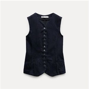 Zara denim (indigo) vest
